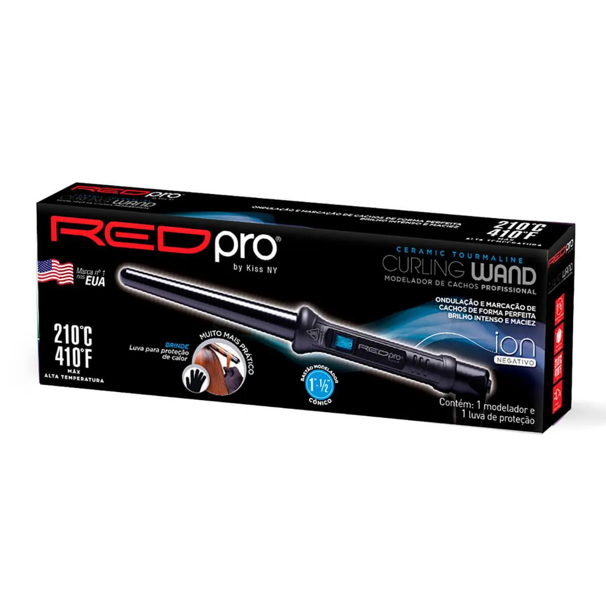 MODELADOR DE CACHOS RICCA STAR WAVE 32MM BIVOLT REF 5408