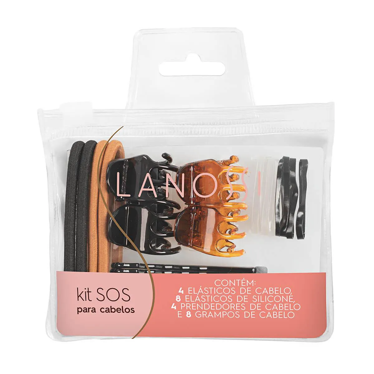 Elástico de Cabelo Marco Boni Soft Preto 100 unidades