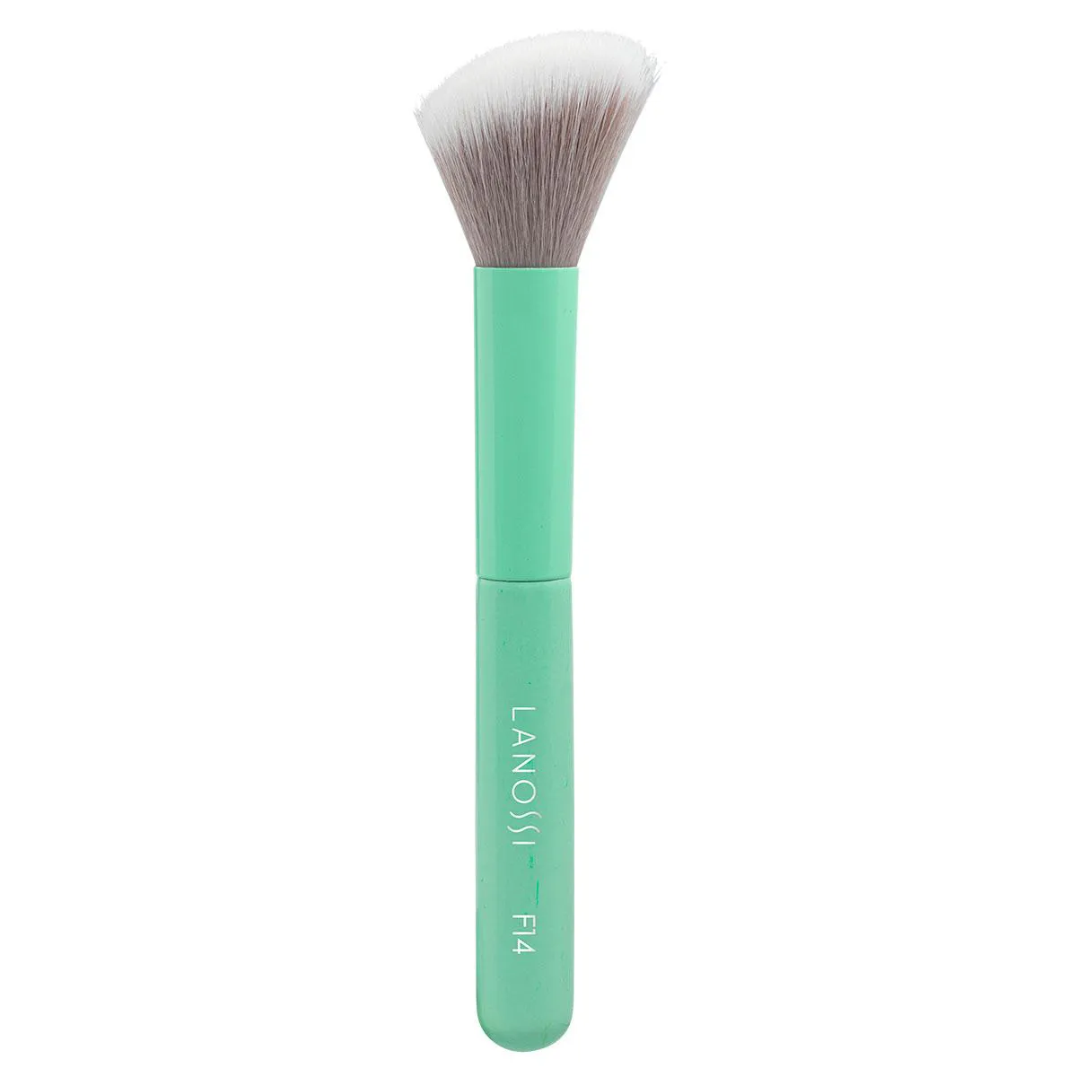 Kit com 3 Pinceis de Maquiagem Lanossi e 1 Esponja + 1 Necessaire Mint Green