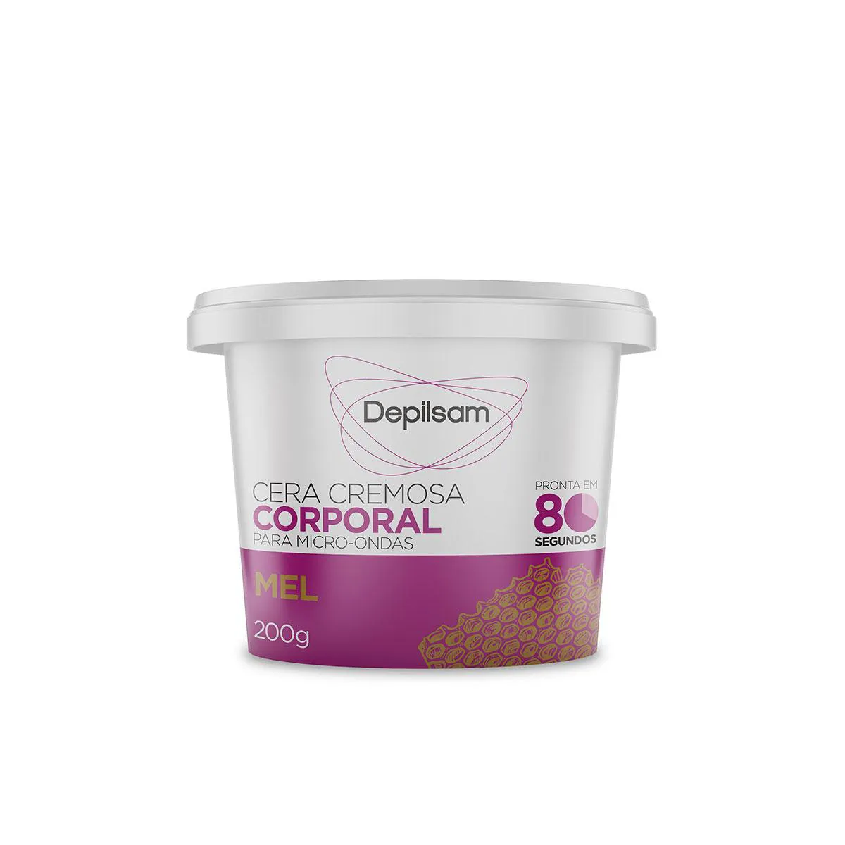 Cera Depilatória de Microondas Depilsam Mel 40g