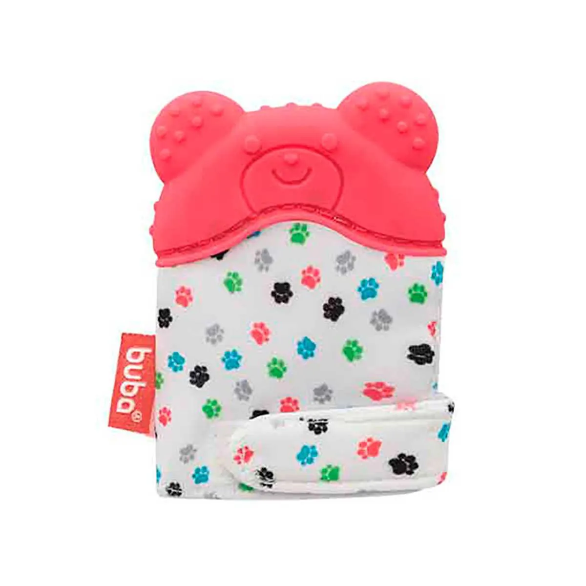 Luvinha Mordedor Buba Baby de Silicone Urso Rosa 1 unidade