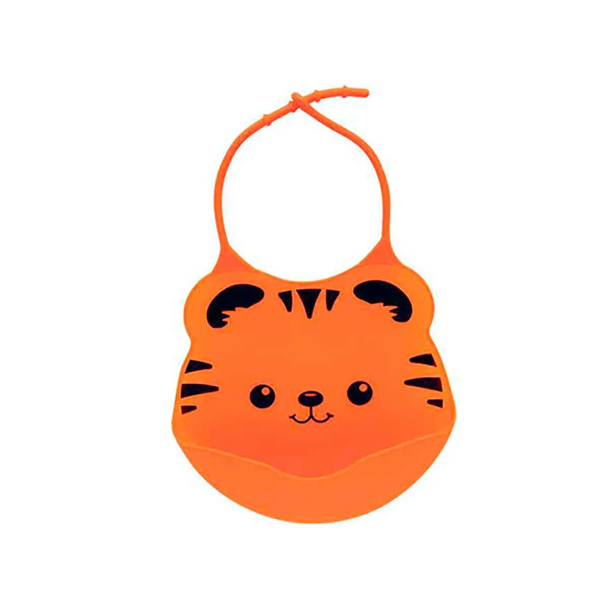 Babador de Silicone Buba Baby Laranja 1 unidade
