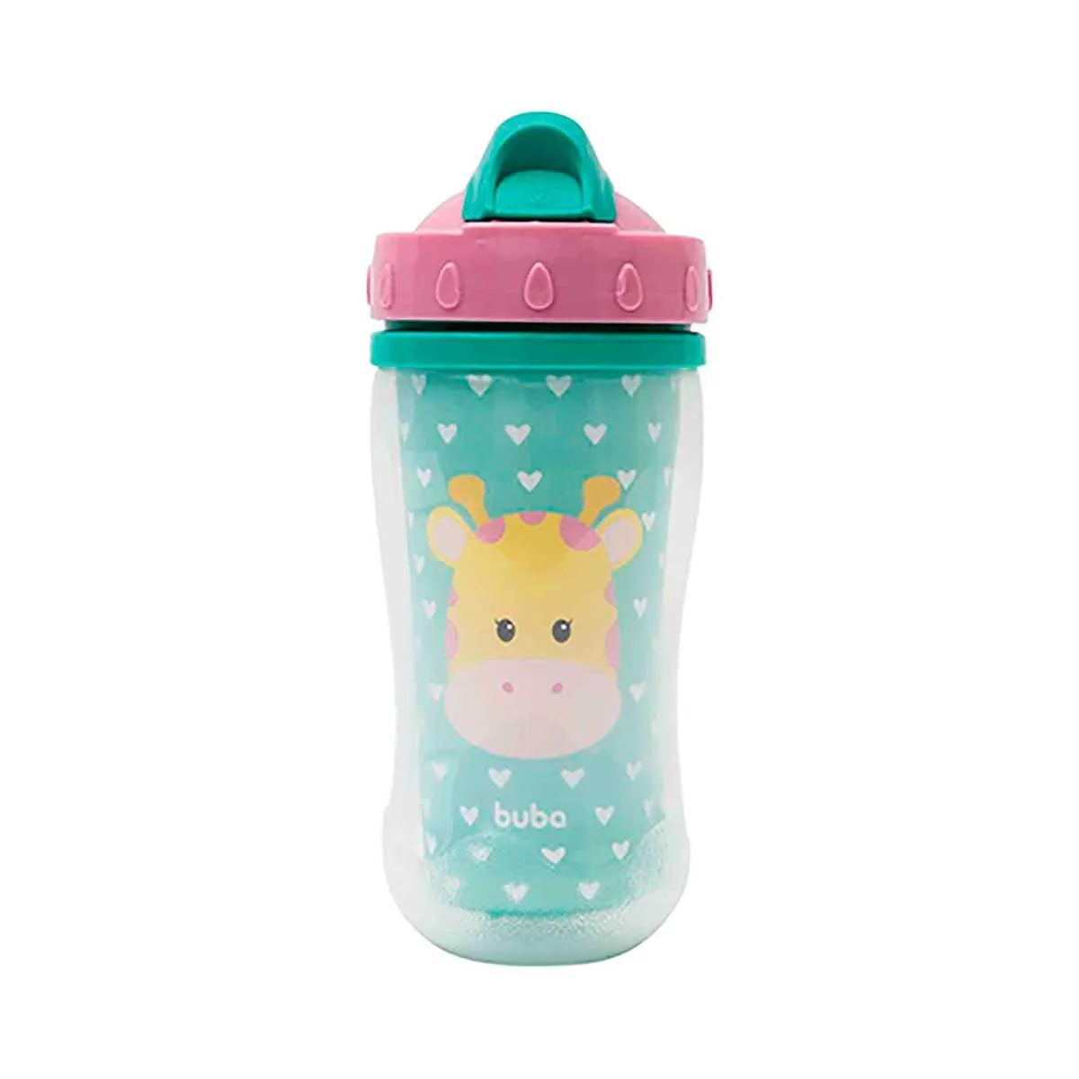 Copo Parede Dupla Buba Baby Animal Fun Girafa 320ml