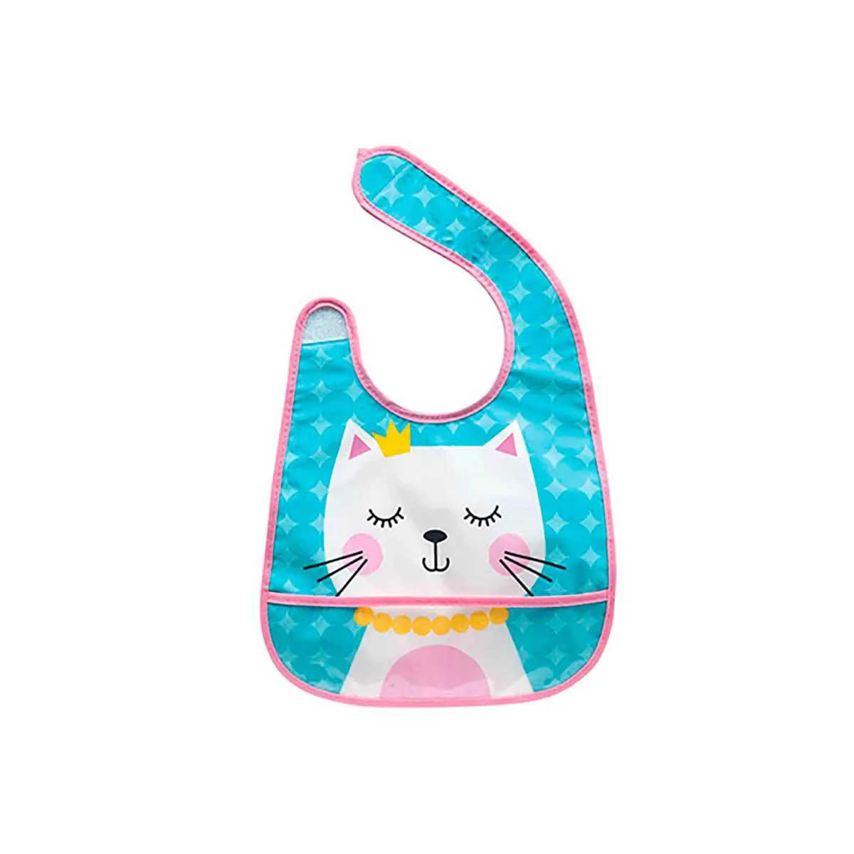 Babador Impermeável com Bolso Buba Baby Gatinha 1 Unidade