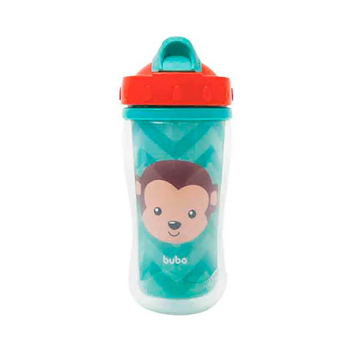Copo Parede Dupla Buba Baby Animal Fun Macaco 320ml