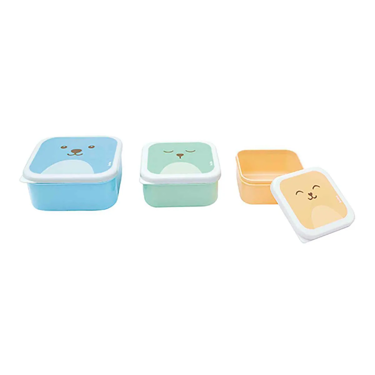 Kit Potes Buba Baby Gumy Coloridos com 3 unidades