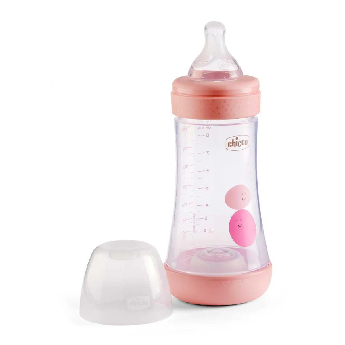 Mamadeira Chicco Perfect 5 Fluxo Médio 2m+ Rosa 240ml - 1 unidade