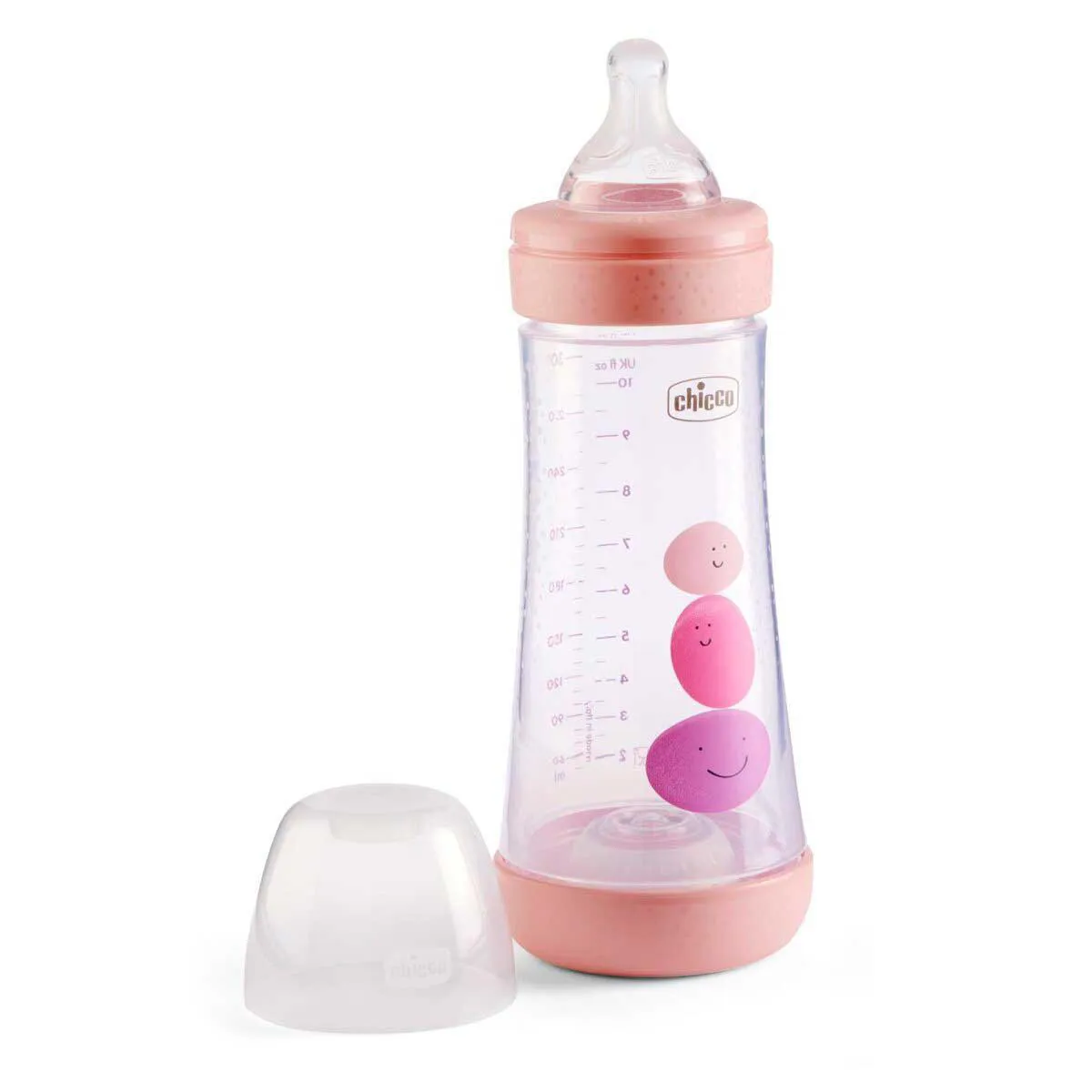 Mamadeira Chicco Perfect 5 Fluxo Rápido 4m+ Rosa 300ml - 1 unidade