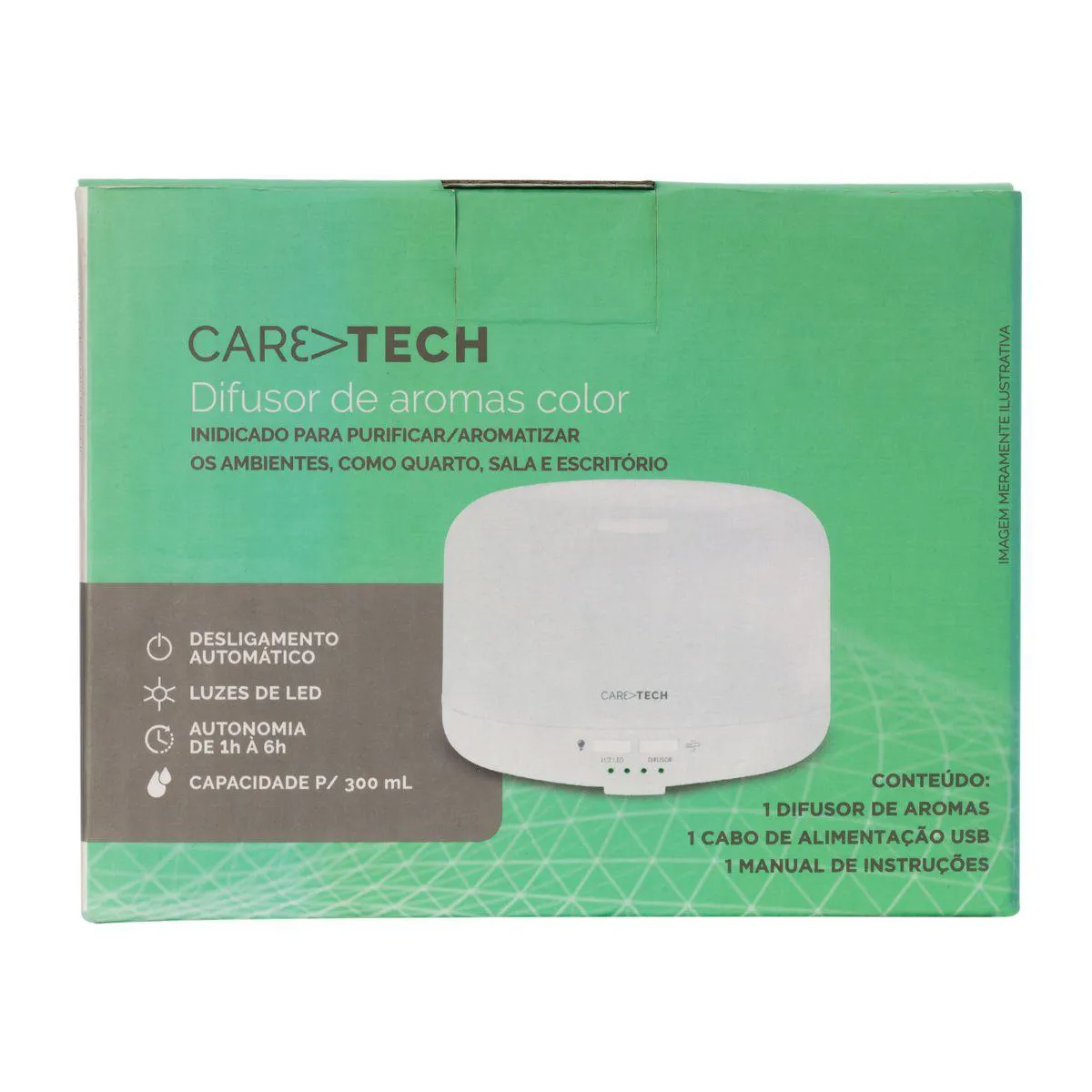 Difusor de Aromas Purificador Caretech Colors HC385