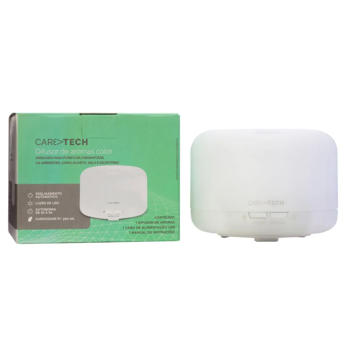 Difusor de Aromas Purificador Caretech Colors HC385