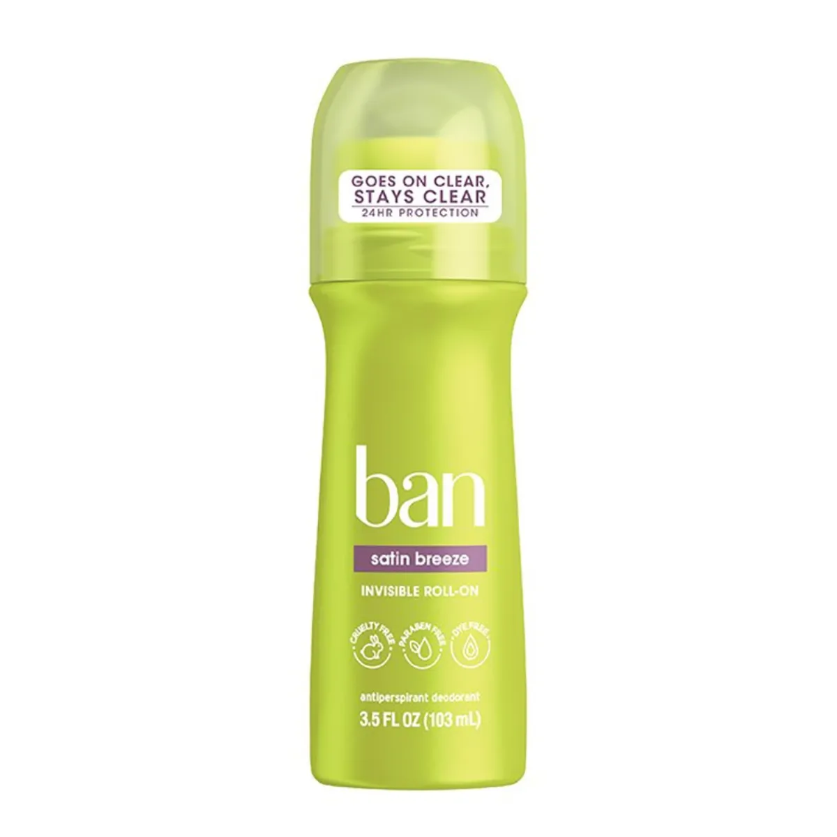 Desodorante Antitranspirante Roll-On Ban Satin Breeze 24h 103ml