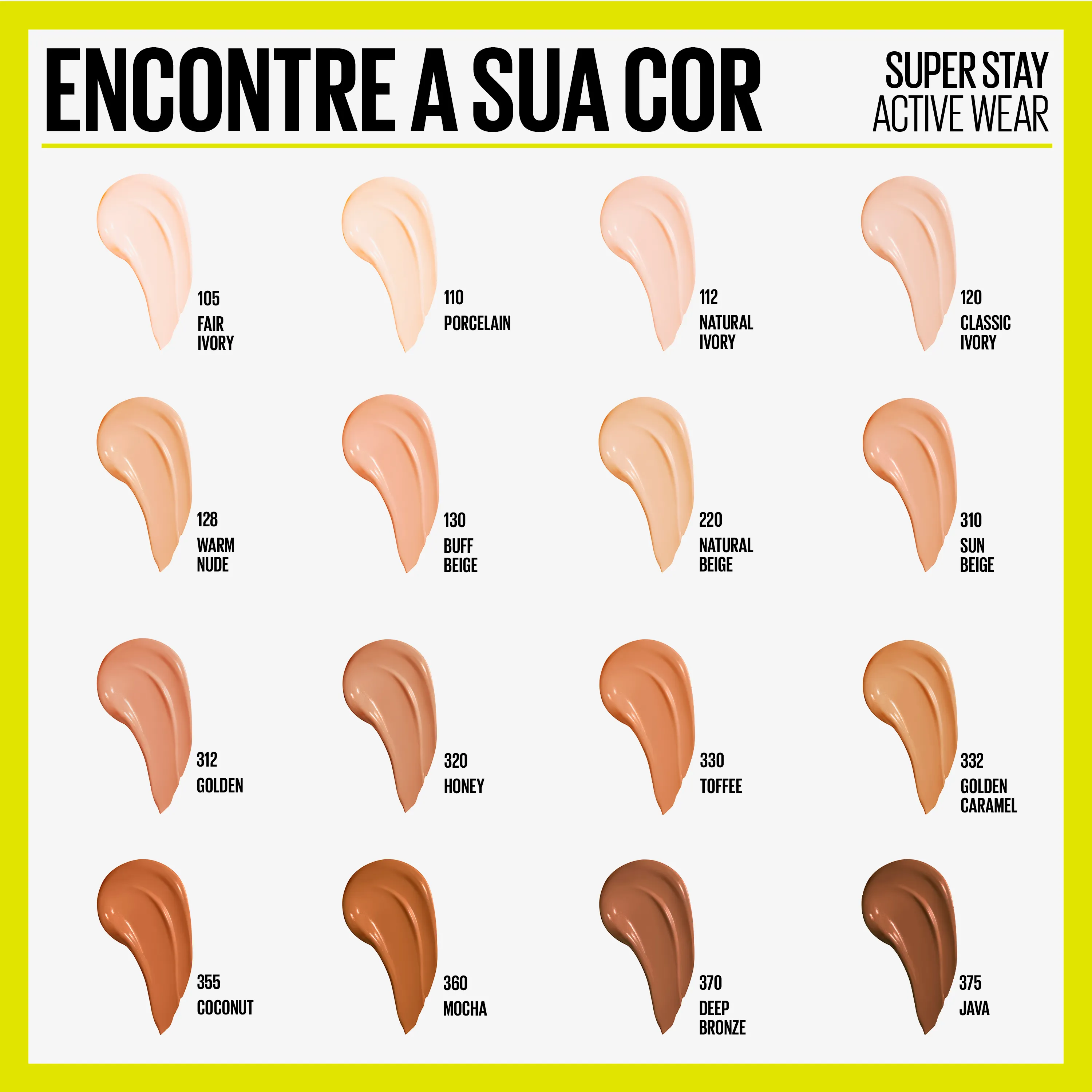 Base Líquida Maybelline NY SuperStay Active Wear Cor 310 Sun Beige 30ml