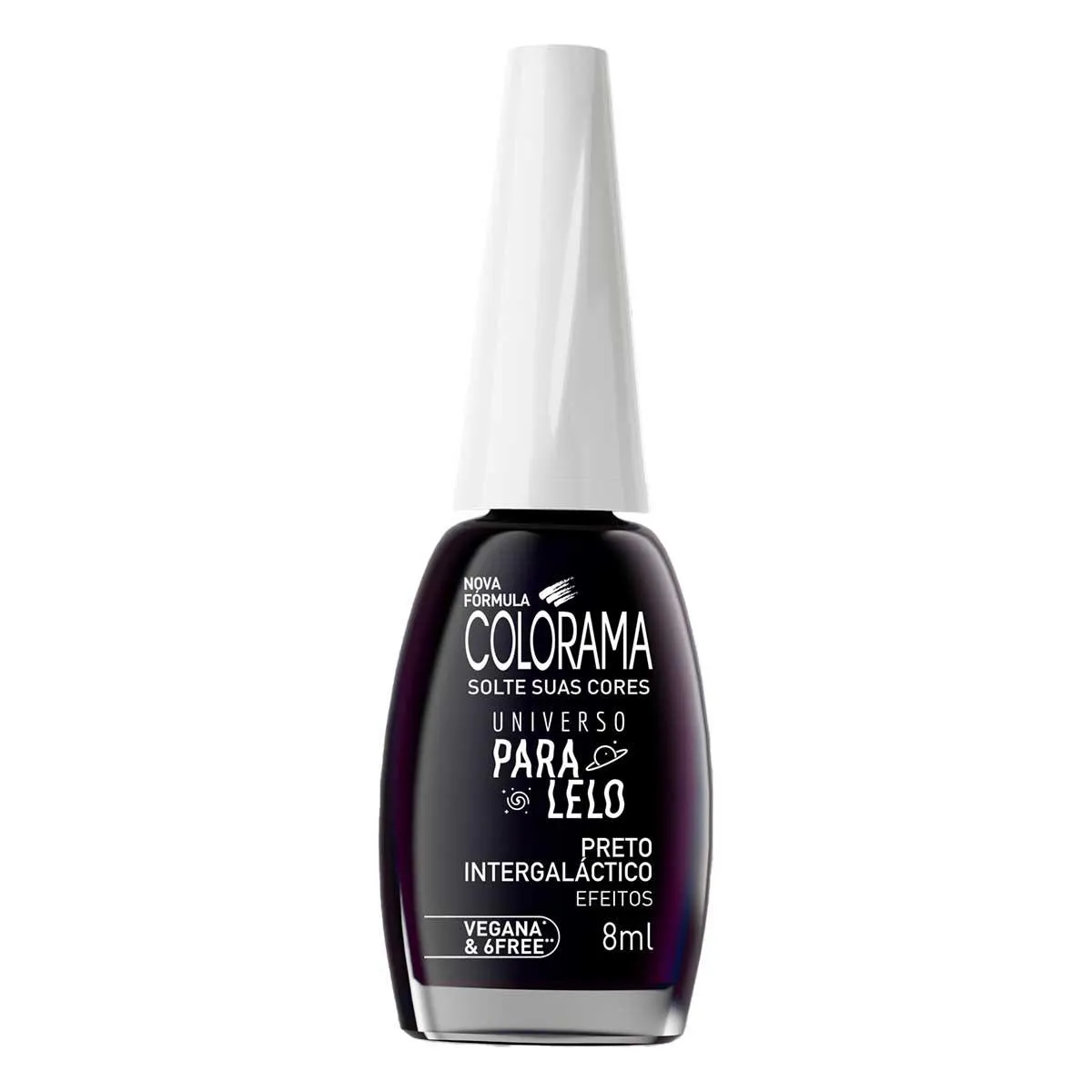 Esmalte Cintilante Colorama Universo Paralelo 8ml - Preto Intergaláctico