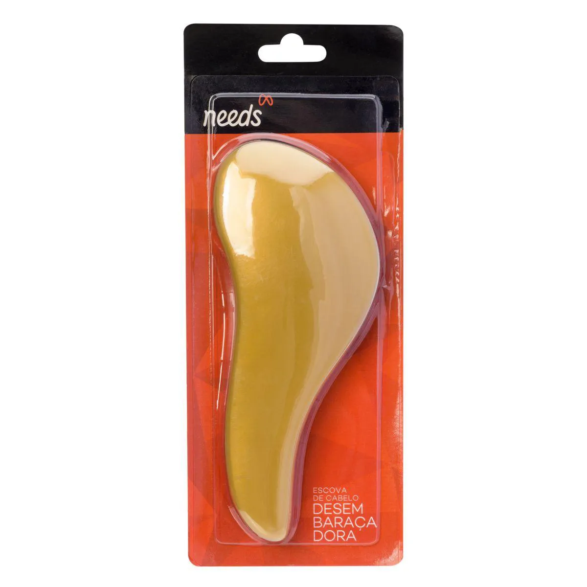 Escova de Cabelo Ricca Flex Wet & Dry Laranja