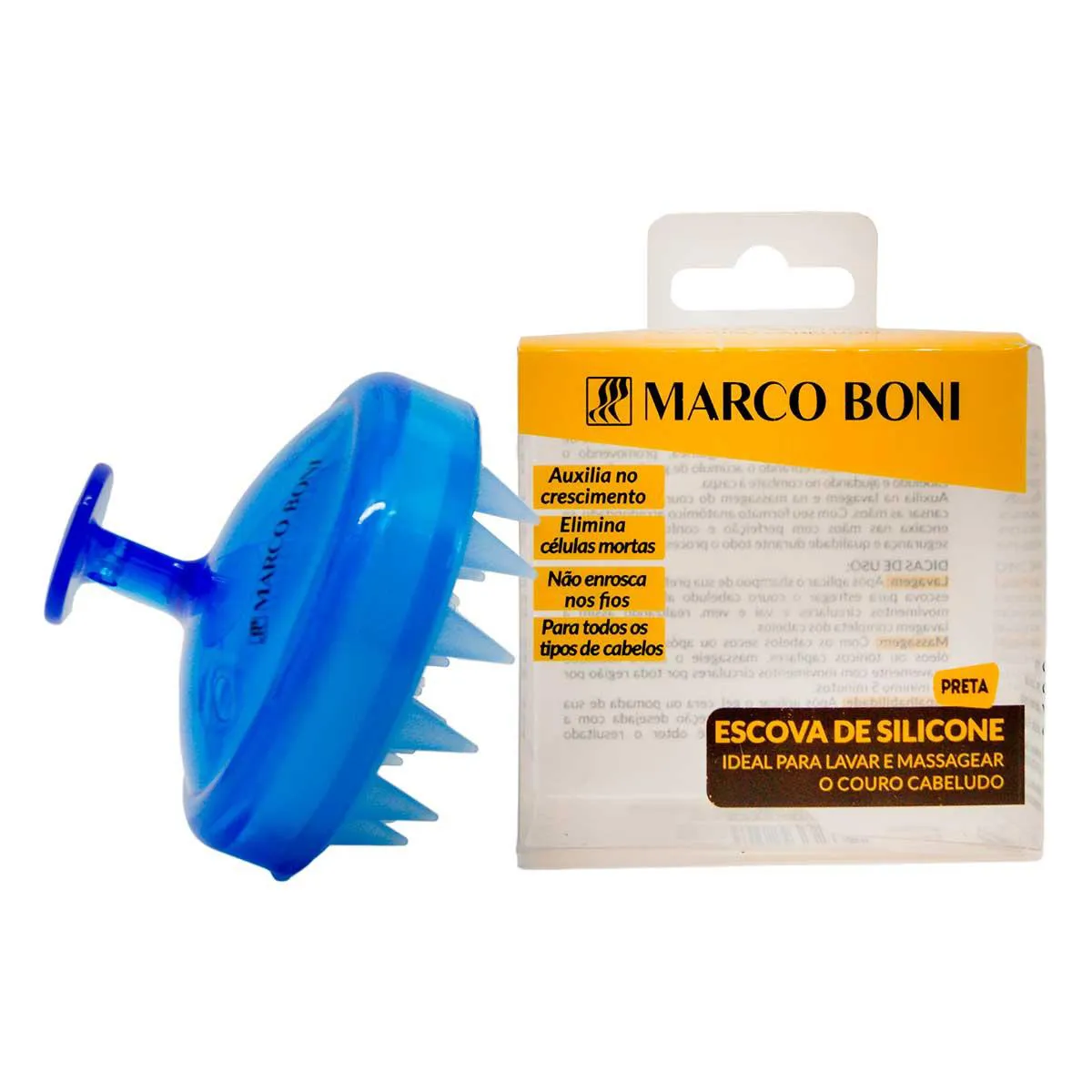 Massageador de Cabelo Marco Boni Azul - 1 unidade