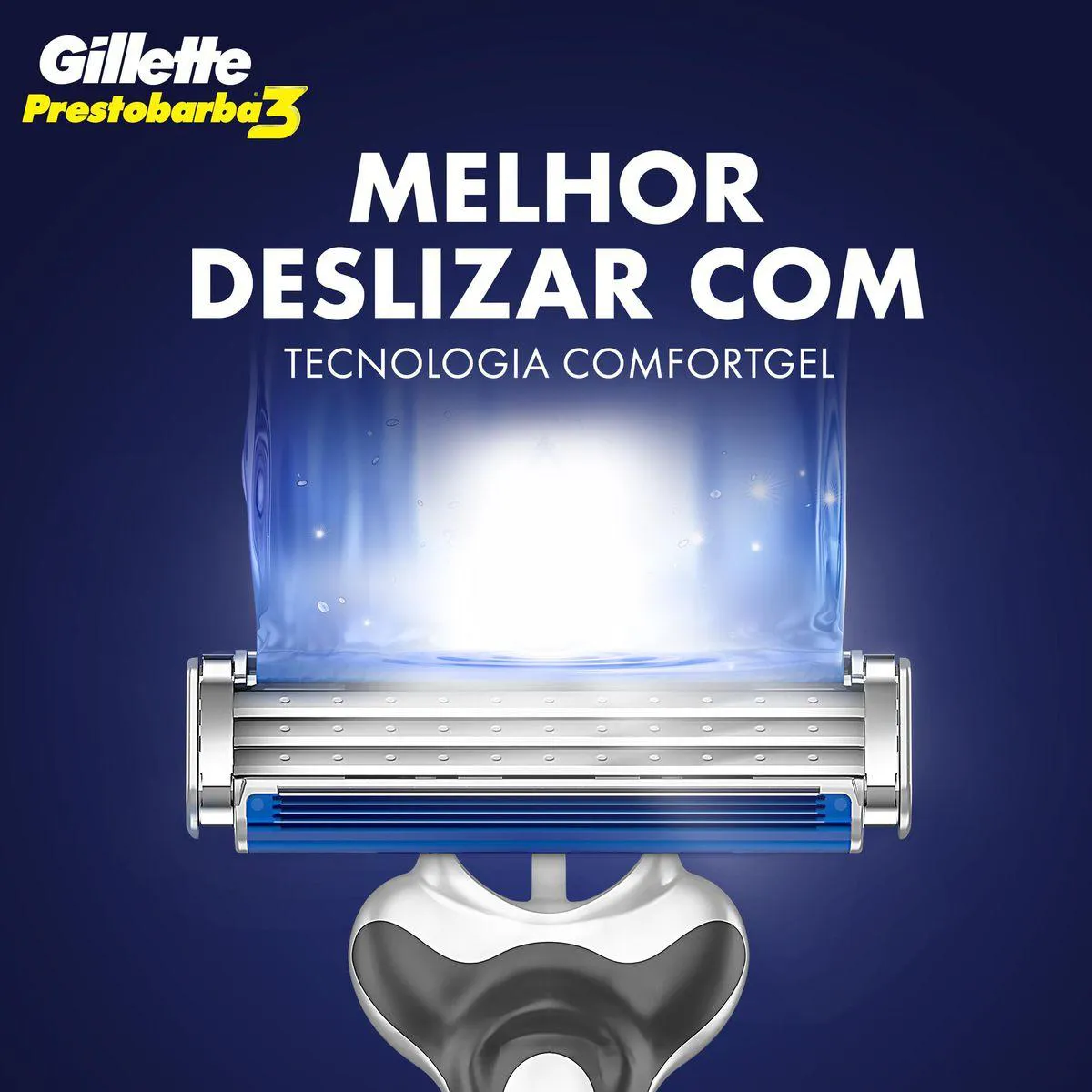 Barbeador Gillette Prestobarba 3 Comfortgel 2 unidades