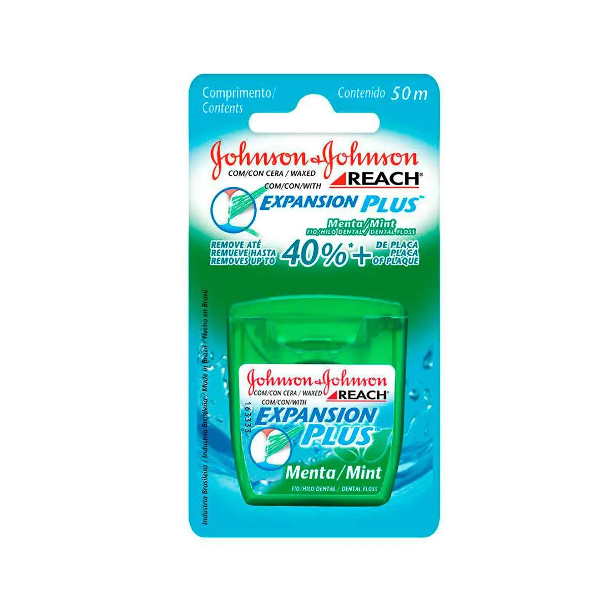 Fio Dental Johnson's Reach Essencial Sabor Menta 50 metros