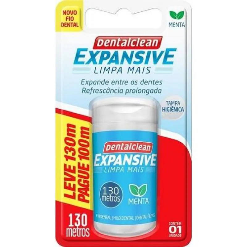 Fio Dental Clean Menta Pague 100 Metros E Leve 130