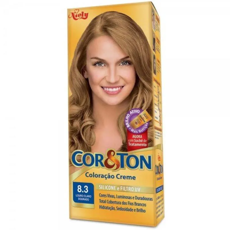 Tint Cor E Ton 8.3 Louro Claro Dou