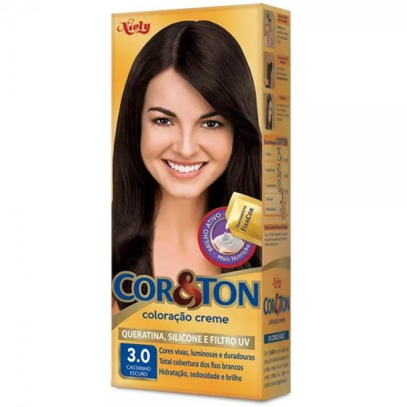 Tint Cor E Ton 3 Castanho Escuro
