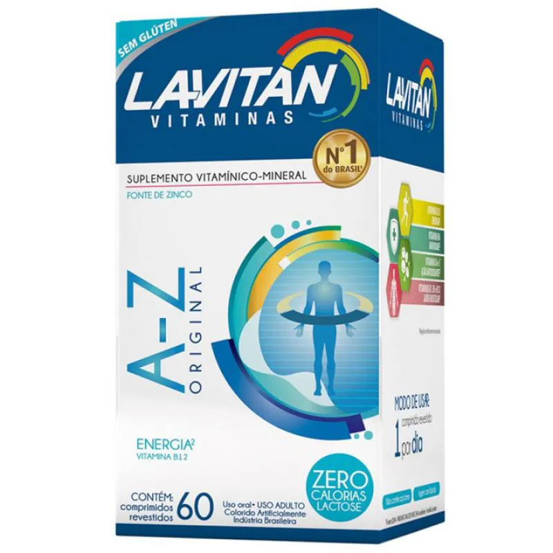 Suplemento Vitamínico-mineral Lavitan A-z Original 60 comprimidos