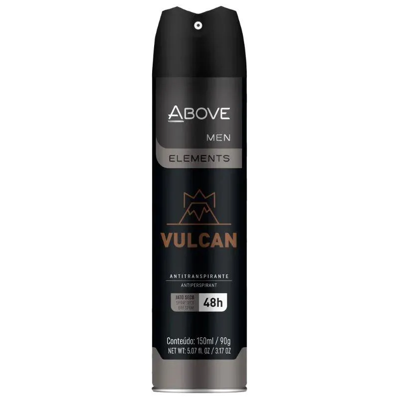 Desodorante Antitranspirante Aerosol Above Men Vulcan 48h 150ml