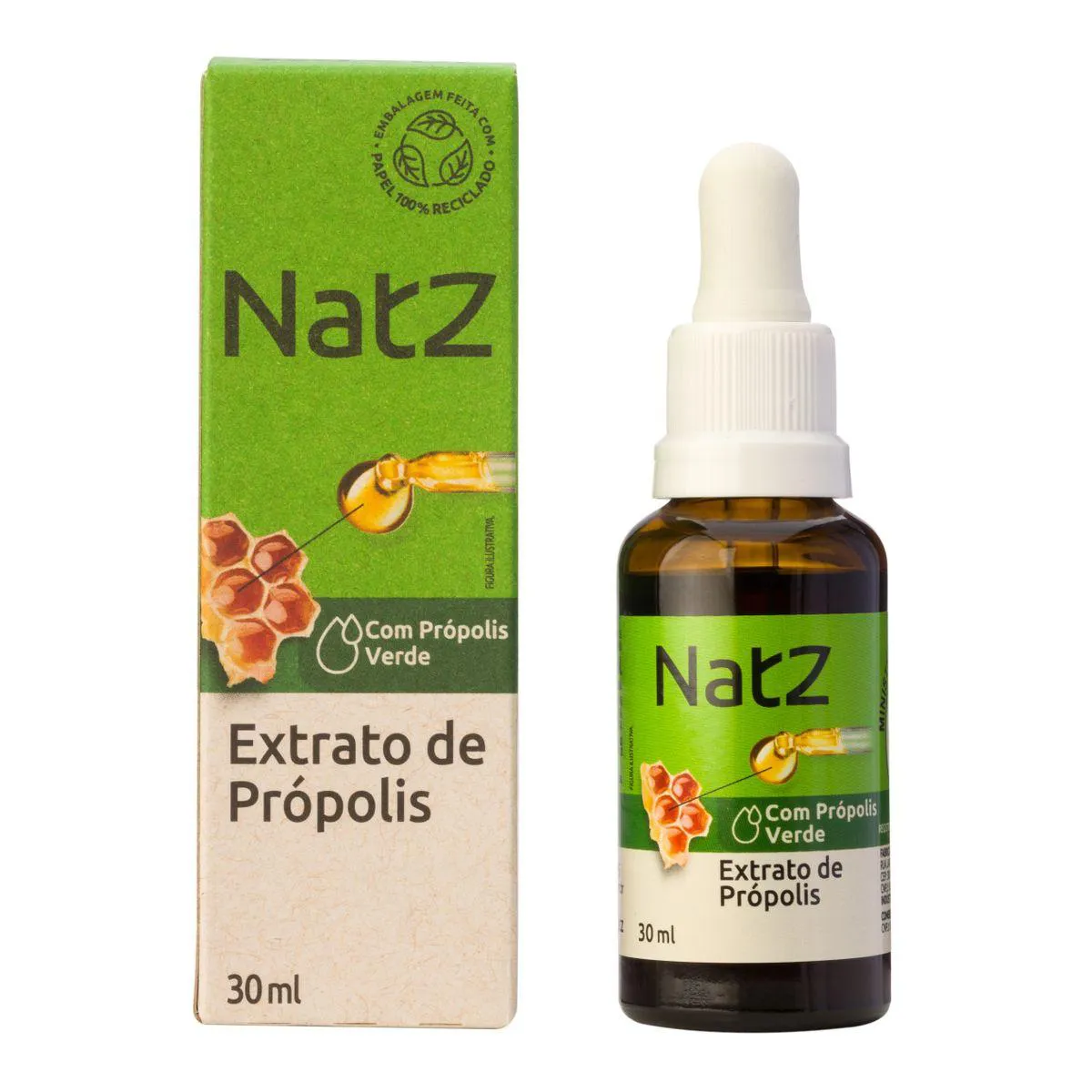 Extrato de Própolis Verde Natz Com Álcool 30ml