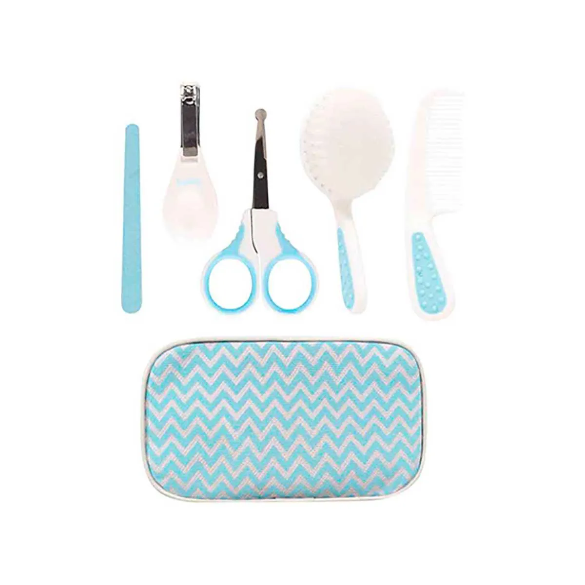 Kit Cuidados Pessoais Buba Baby Azul com Estojo 5 peças