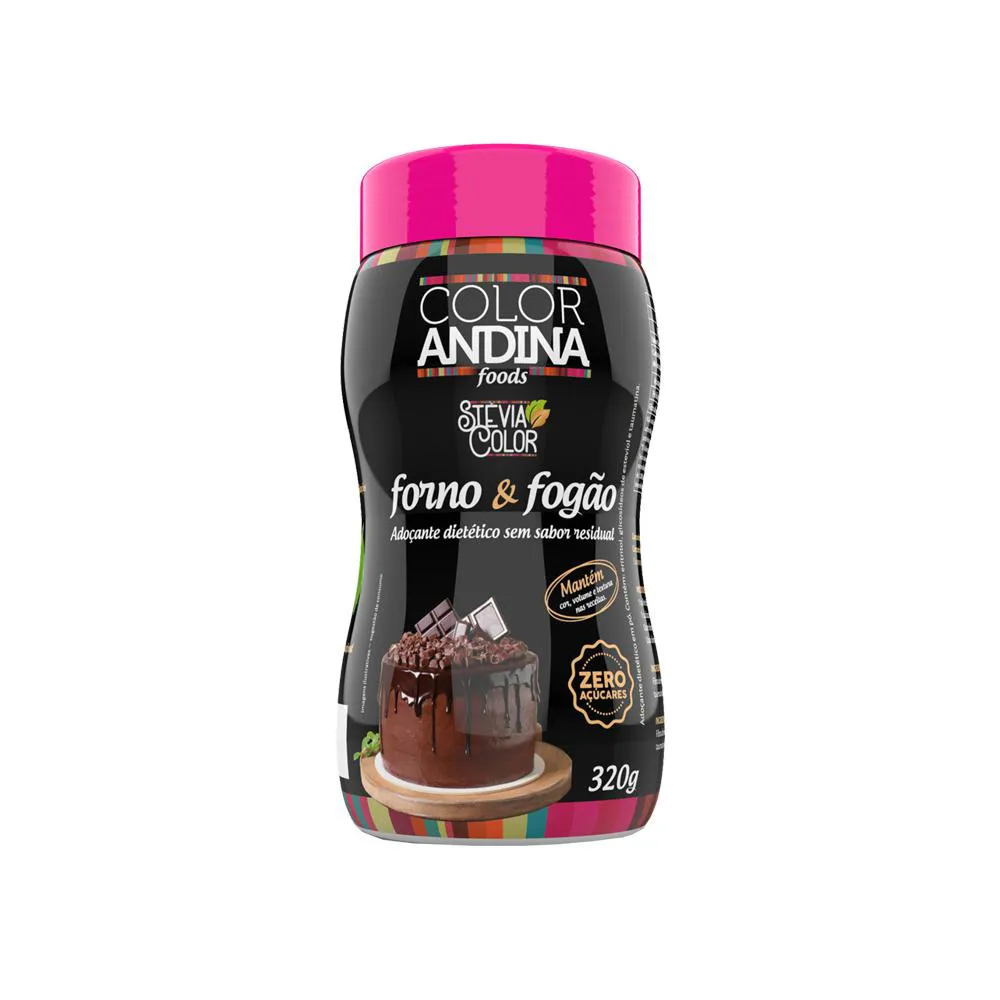 ADOçANTE CULINáRIO STEVIA COLOR FORNO E FOGãO 320G