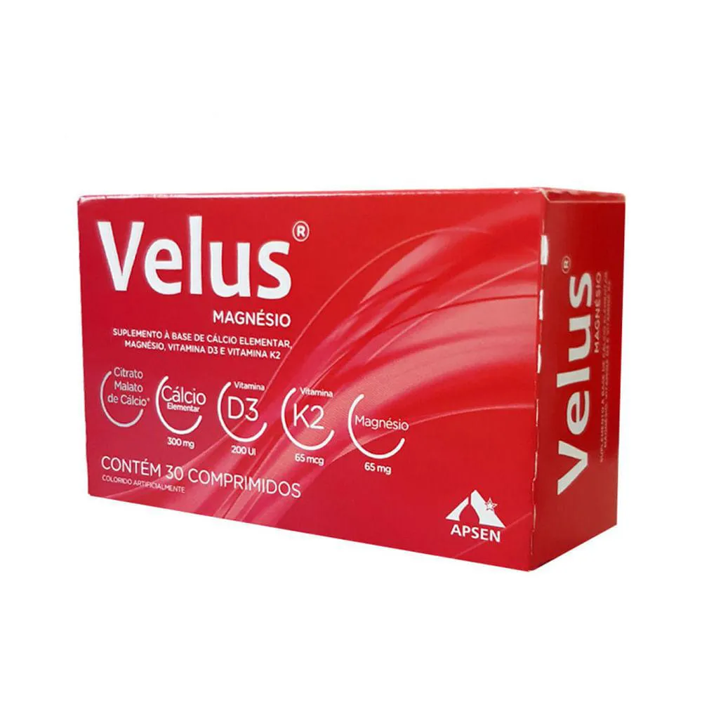 Velus Magnésio 30 Comp. - Apsen