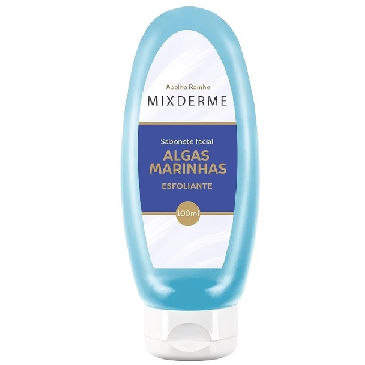 Sabonete esfoliante facial com algas marinhas mixderme abelha rainha 100ml