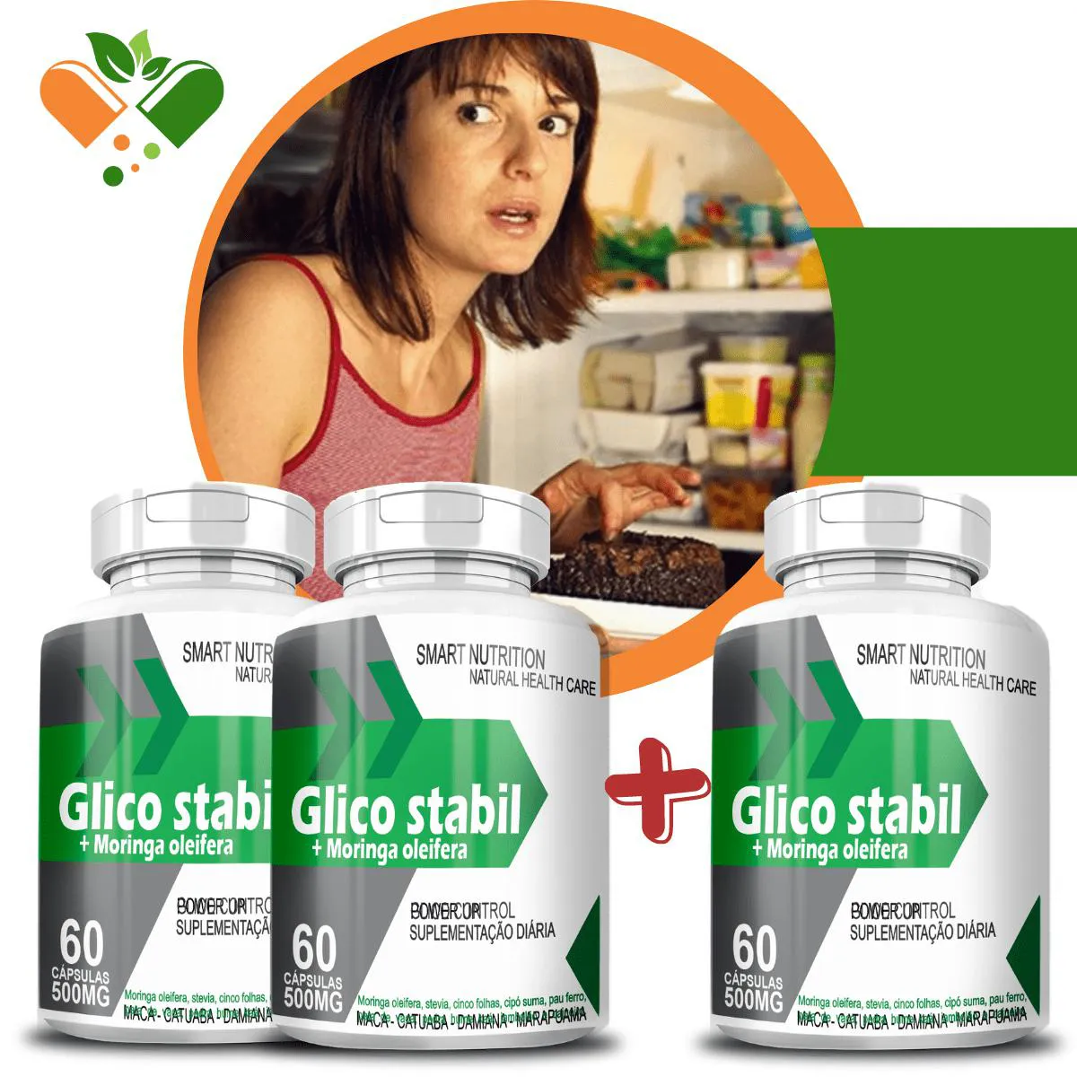 Compre 2 Leve 3 Glico 500mg 60 cápsulas