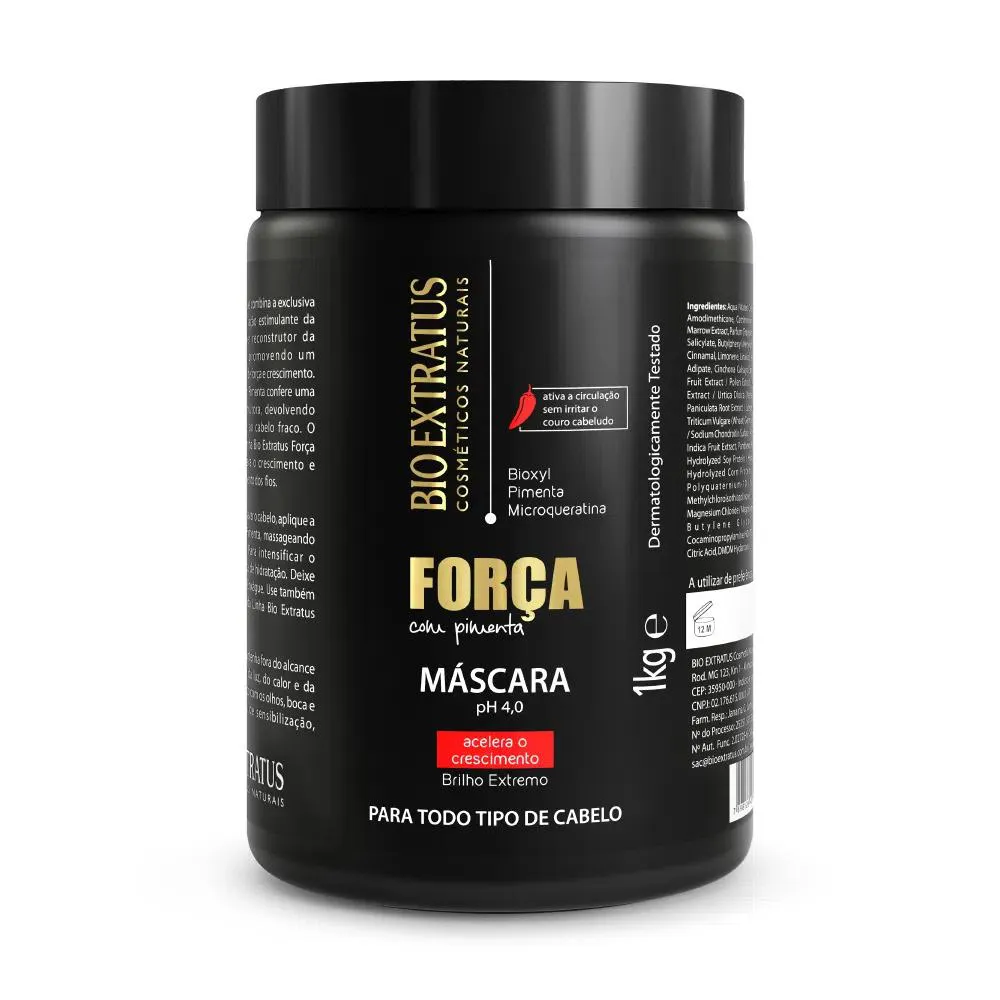 Bio Extratus Força com Pimenta Acelera o Crescimento Máscara 1kg