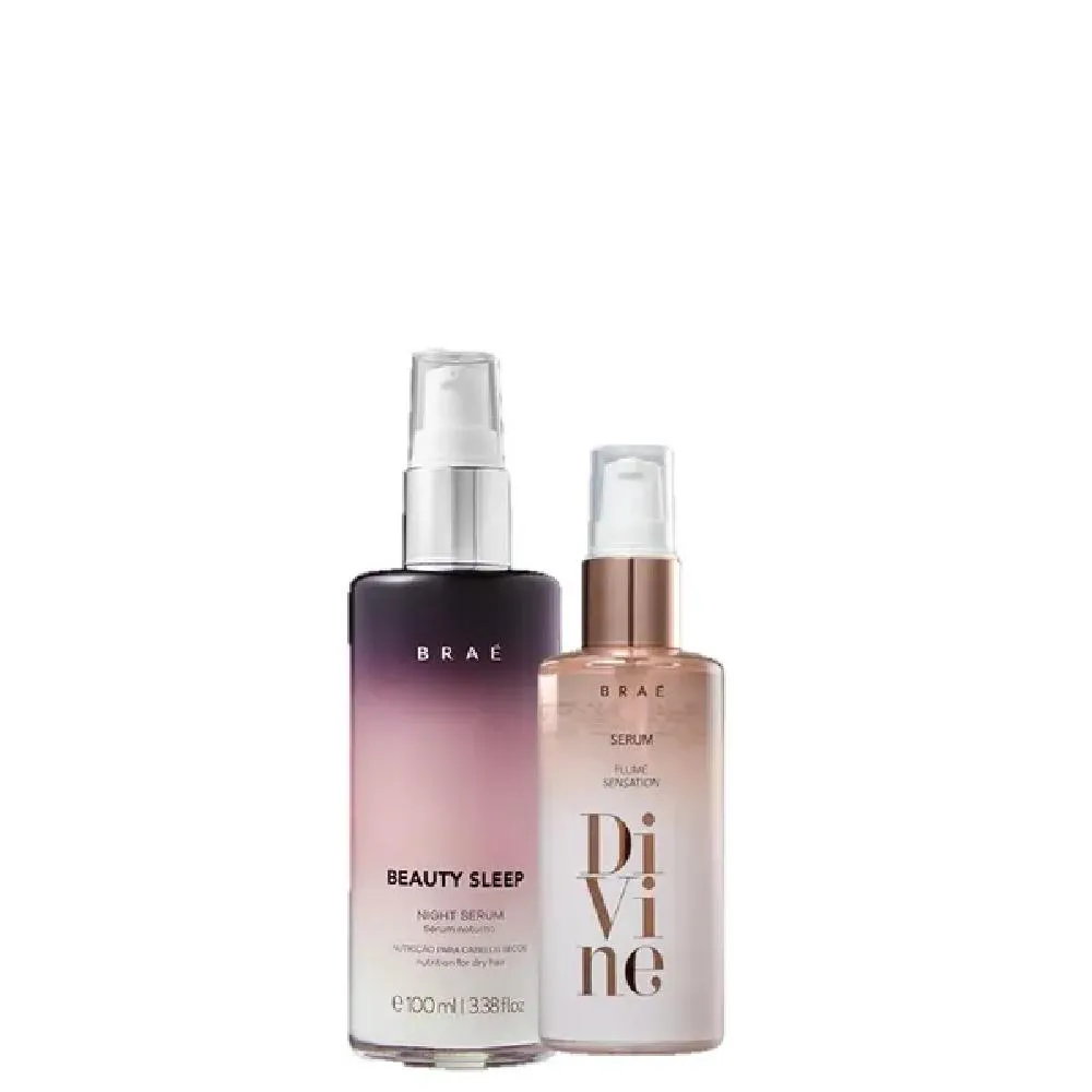 Braé Divine Plume Reparador Capilar 60ml e Beauty Sleep 100ml