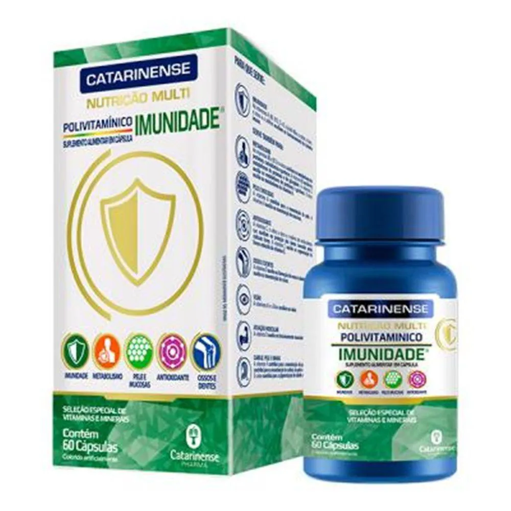 Polivitaminico Catarinense Imunidade Multi Nutricao 60caps