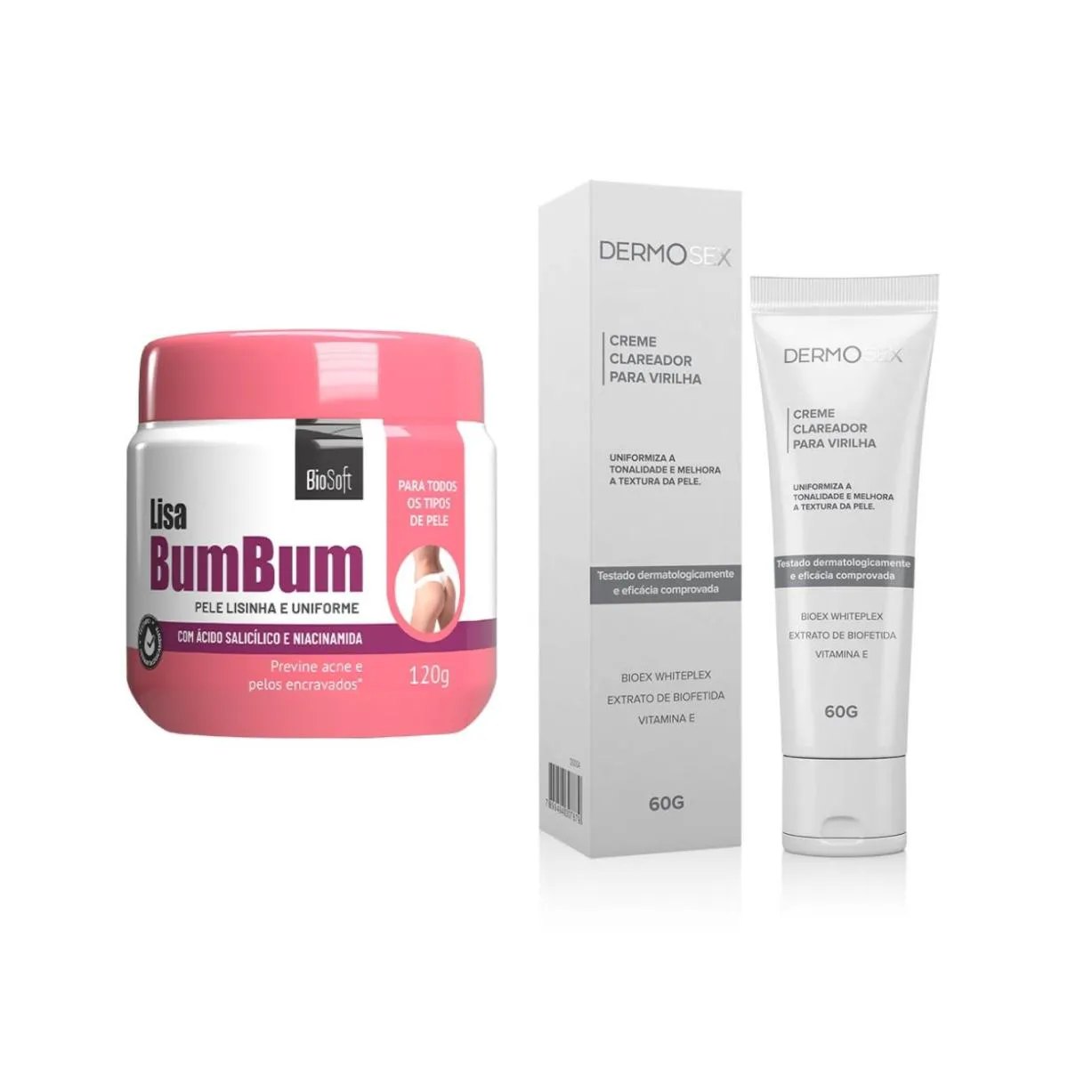 Creme para Clarear o Bumbum Nádegas Tirar Manchas e Espinhas