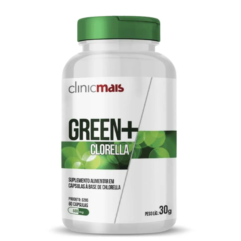 Clorella 60 cápsulas 500mg Clinicmais