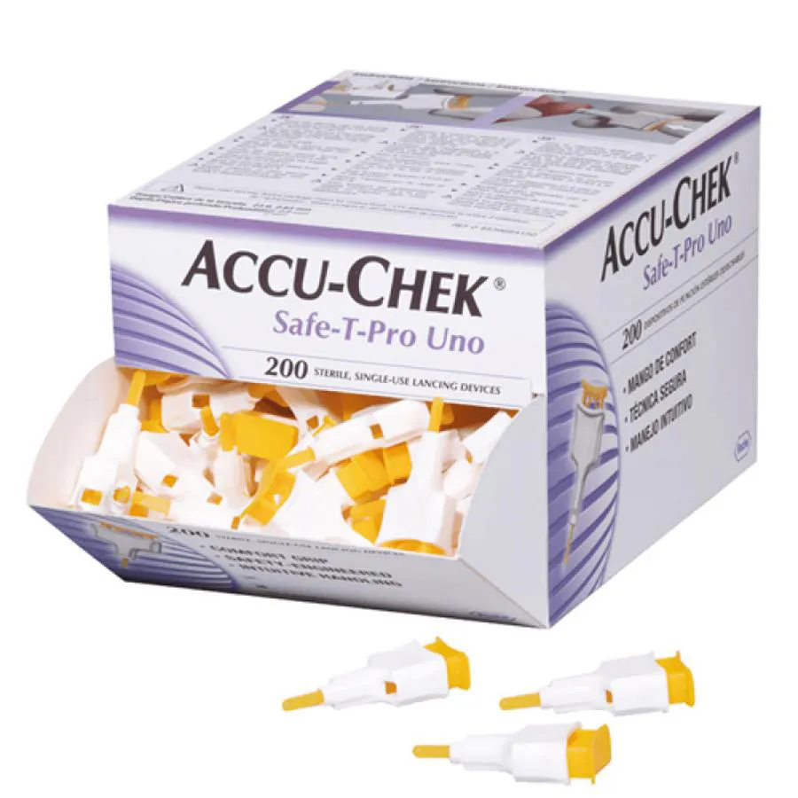 Auto Lancetas Accu-chek Safe-t-pro Uno 200 unidades