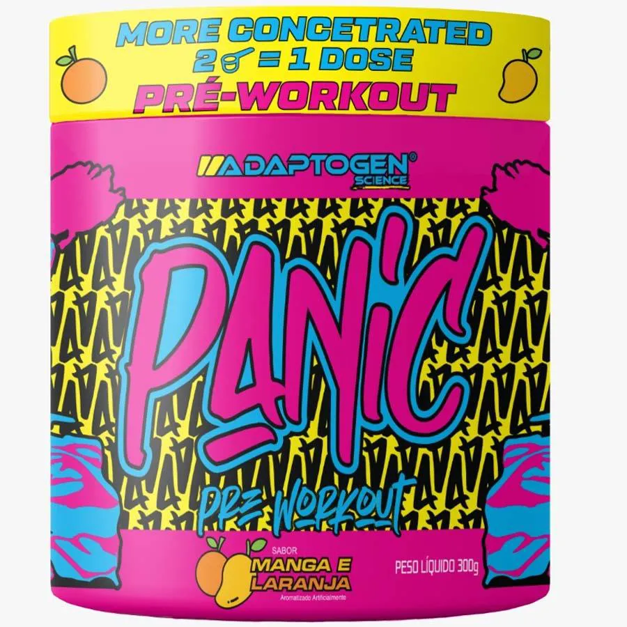 Pré-treino Adaptogen Science Panic Manga e Laranja 300g
