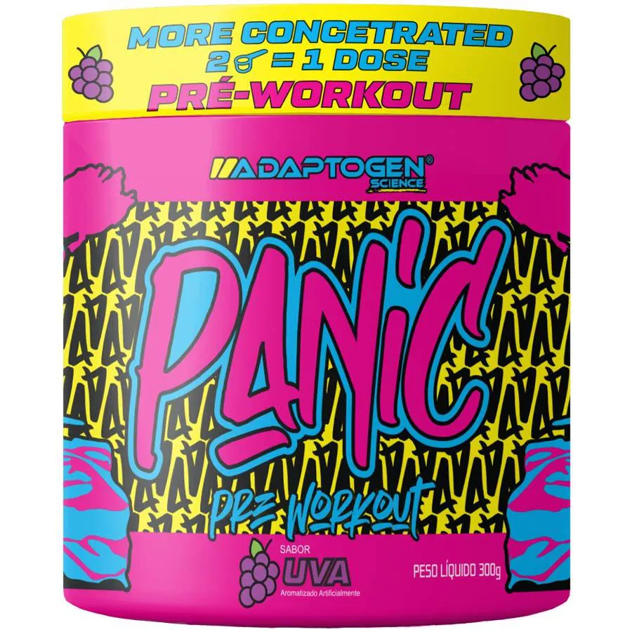 Panic Pré-workout (300g) - Sabor: Uva