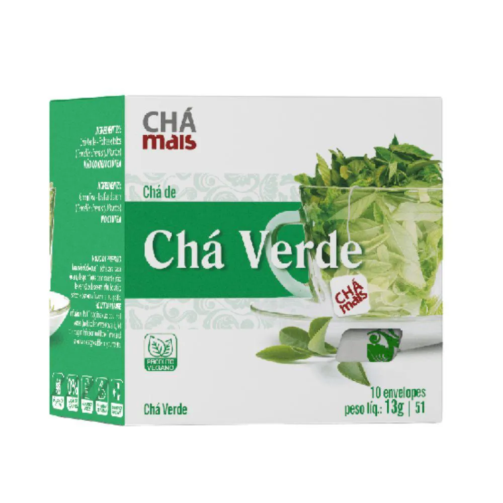 Chá Verde 10 Sachês - Chá Mais