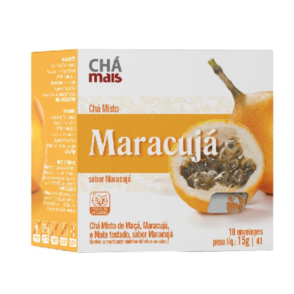 Chá Misto de Maracujá 10 Sachês - Chá Mais