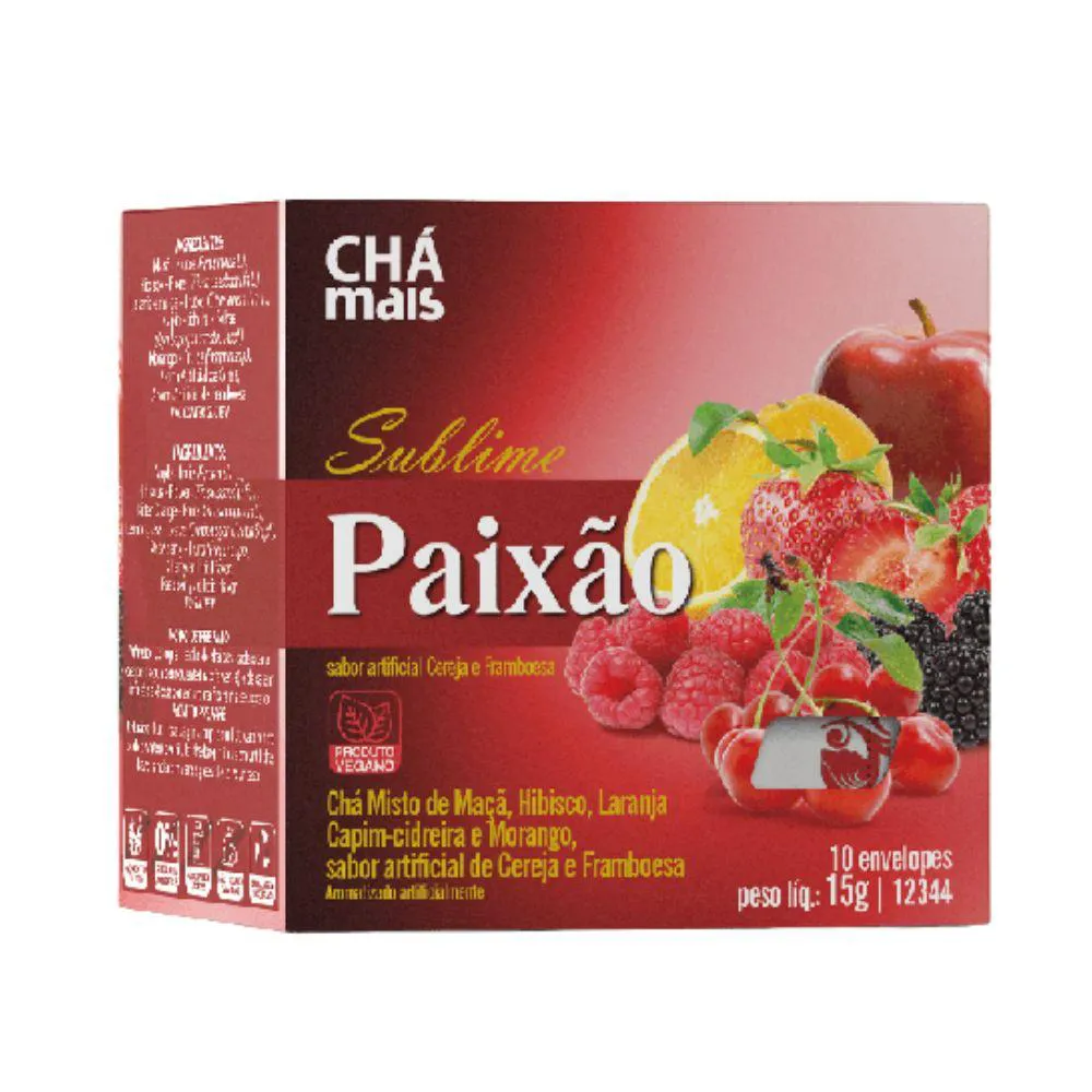 Chá Misto Sublime Paixão 10 Sachês - Chá Mais