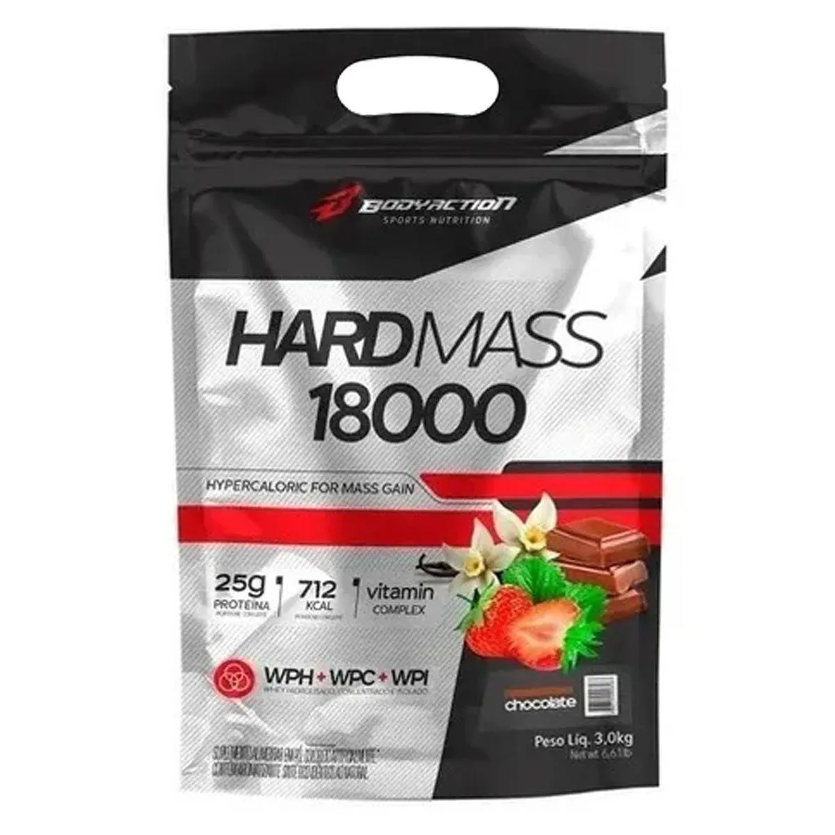 Suplemento Body Action Hard Mass 18000 Chocolate 3kg