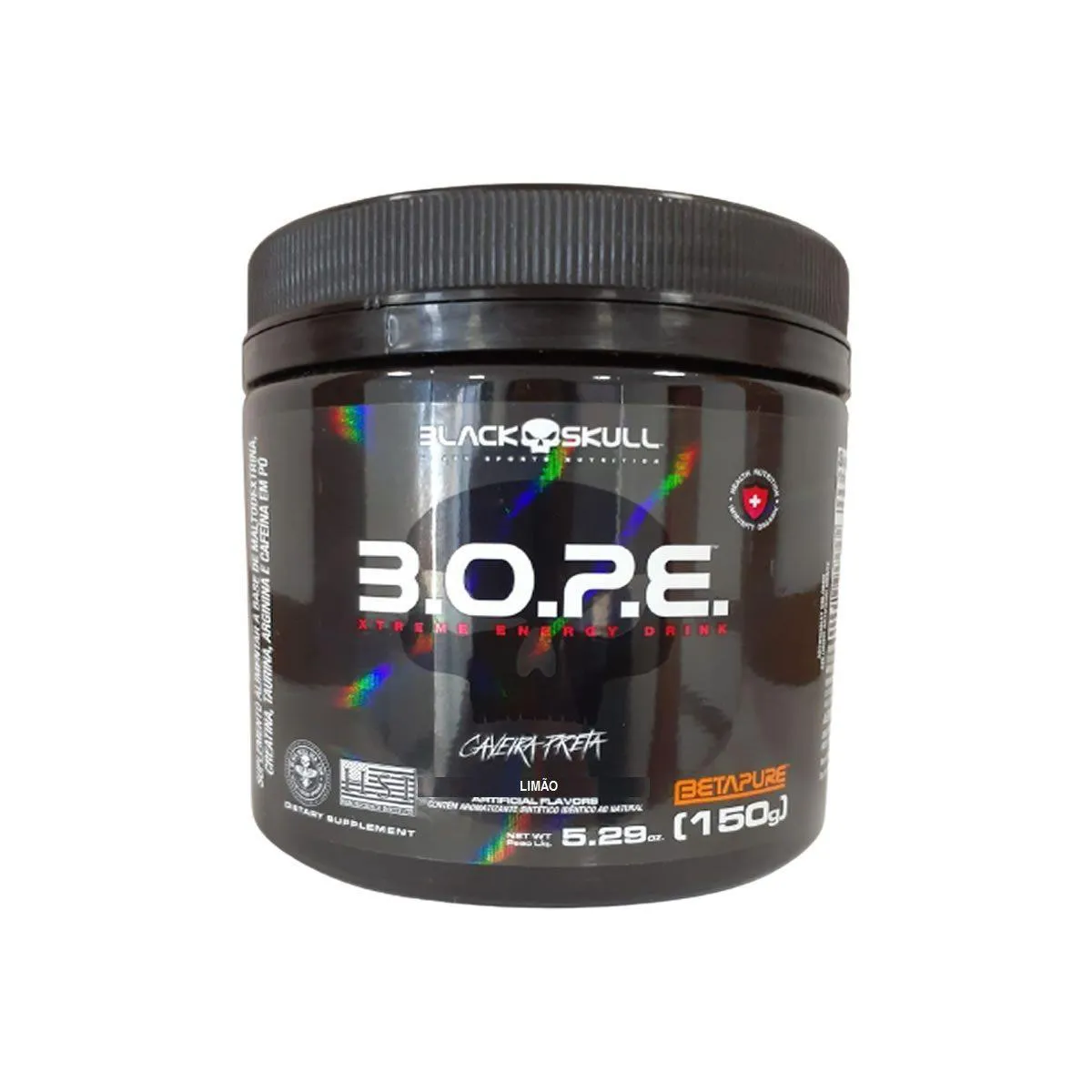 Pré-treino Black Skull Bope Beta Pure Limão 150g
