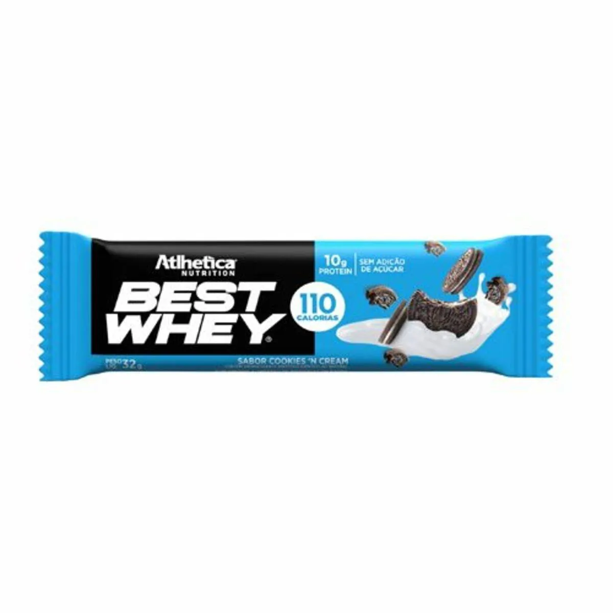 Barra Proteica Best Whey-1Barra 32G Cookies & Cream - Atlhetica Nutrition