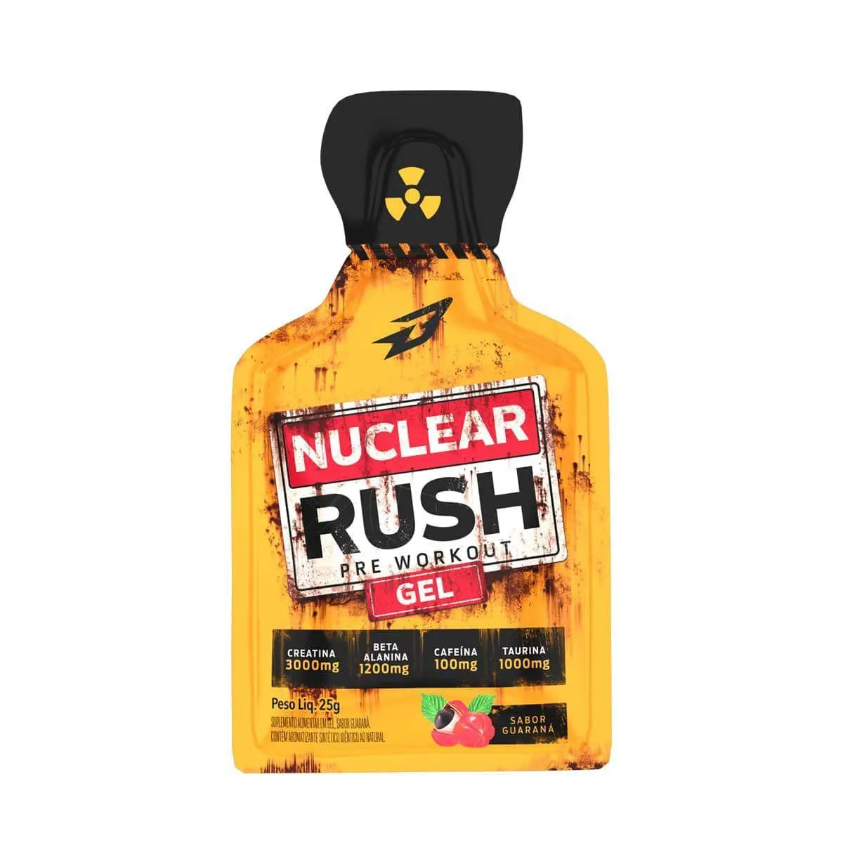 Pré-Treino em Gel Body Action Nuclear Rush Guaraná Sachê 25g