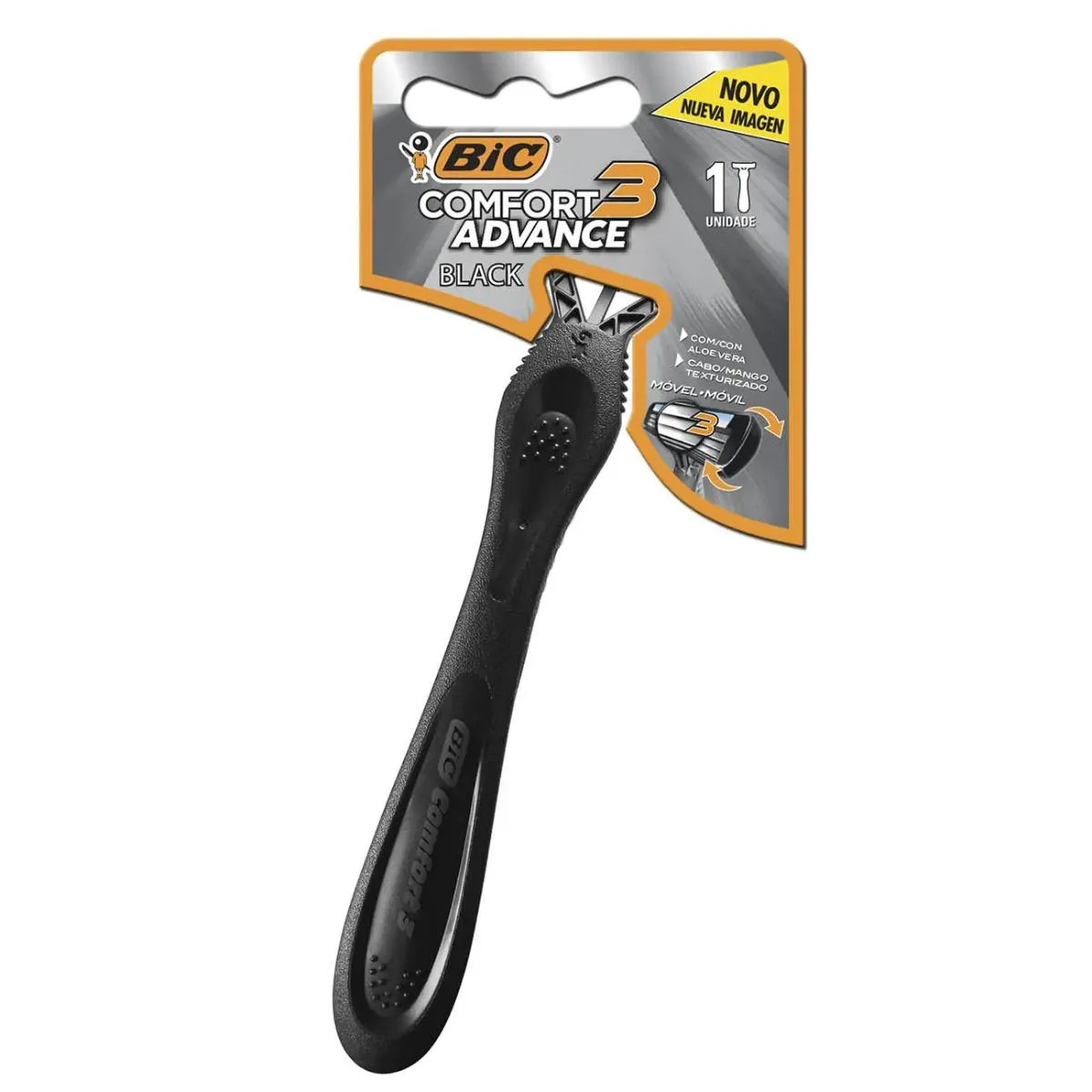 Aparelho Bic Comfort 3 Black Advance 1 Unidade