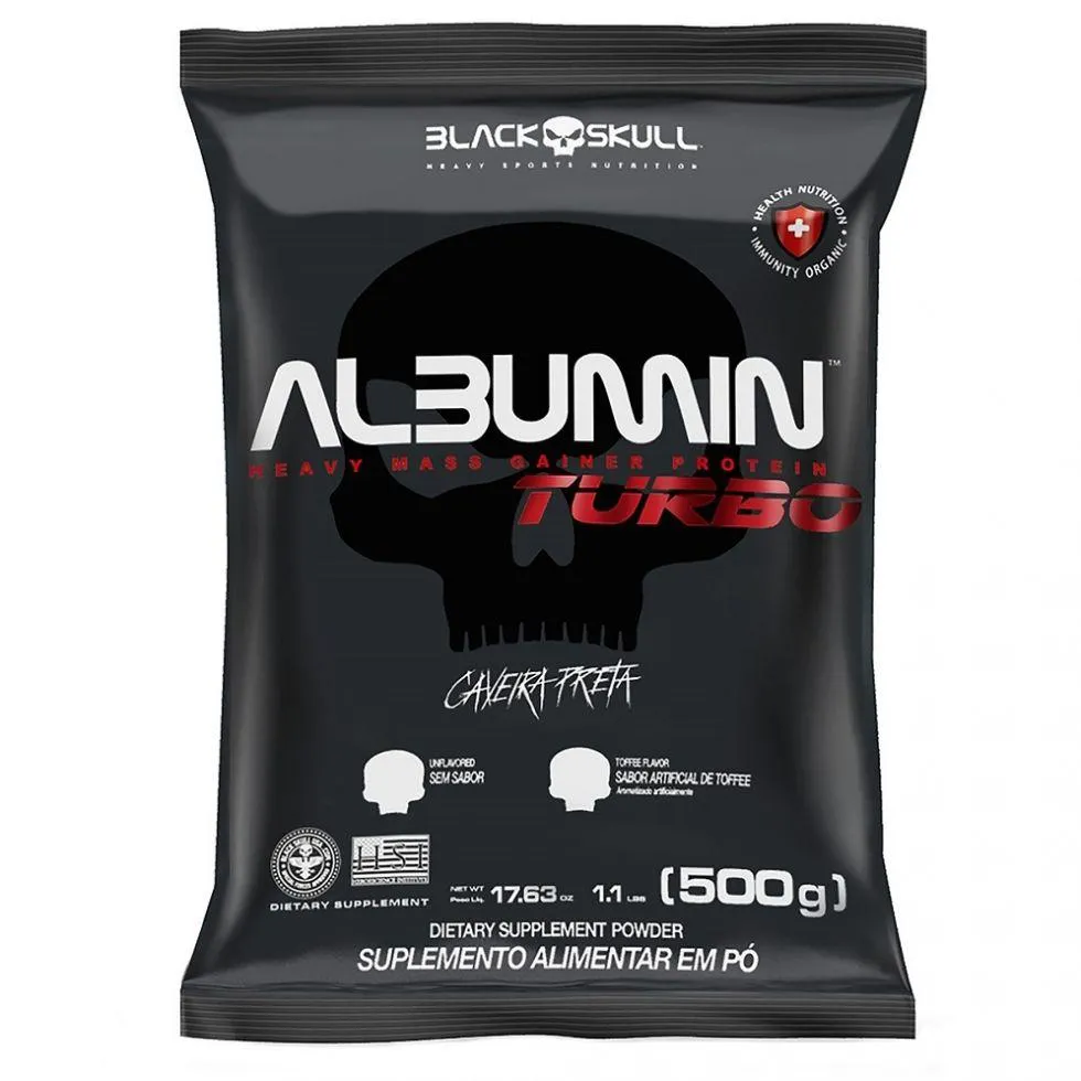 Albumin Turbo Refil (500g) - Sabor: sem Sabor