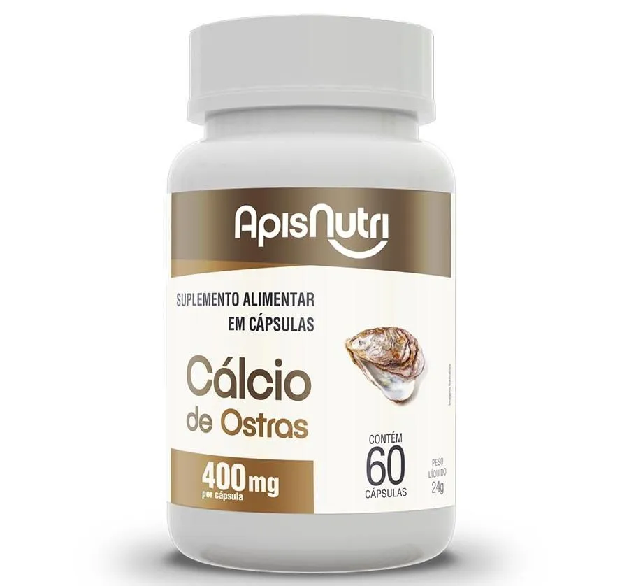 Cálcio de Ostras 400mg (60 Cápsulas) - Padrão: Único